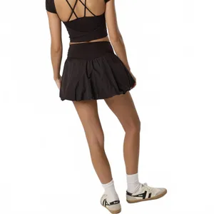 AE OFFLINE By Aerie Real Me Bubble Skort American Eagle NWT True Black Small thumbnail 2