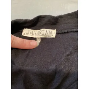 Joah Brown Womens One Size Black Oversized Long Sleeve Cropped Top Made in USA thumbnail 6