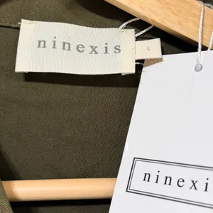 Ninexis Womens Olive Green Utility Vest Sleeveless Button Up Cargo Pocket L NEW thumbnail 6