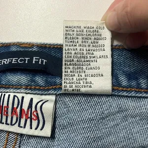 Vintage 1990s jeans 100% cotton size 10 short‎ perfect fit denim jeans Y2K fall thumbnail 11