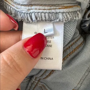 Paola Riboni High Waist Rhinestone Jeans Blue Size L thumbnail 6