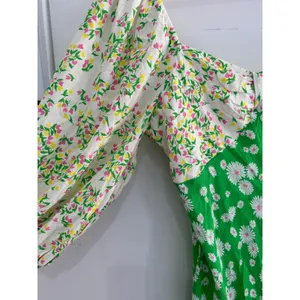 Rixo x Target Daisy Long Sleeve Green Floral Swing Dress Midi Size 14 thumbnail 9