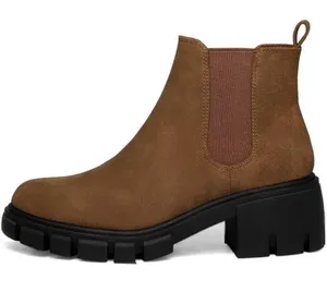 Women's Chelsea Elastic Slip On Chunky Heel Lug Sole Platform Boots Size 8.5 EUC thumbnail 8