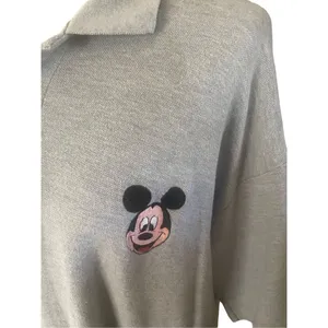 Mickey Unlmtd. Mickey Mouse Gray Polo Short Sleeve 100% Cotton Shirt Size XXL-EU thumbnail 4