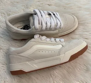 Vans Cream Suede Low-Top Sneakers with Gum Outsole size 8.5 man and 10 women’s thumbnail 1