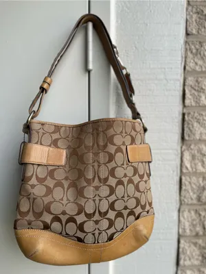 Coach Signature Canvas and Leather Soho 3574 shoulder purse thumbnail 3