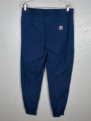 Carhartt Force Women L Navy Blue Essential Jogger Scrub Pants Medical Nurse thumbnail 4