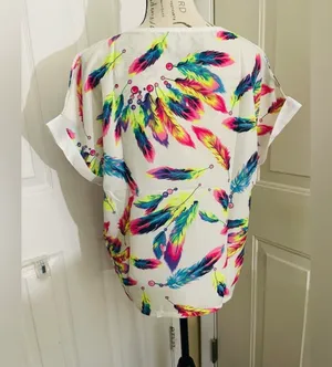 Ladies feather Print 2pc Set Multiple Size M thumbnail 12