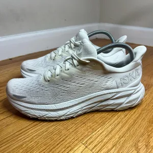 Hoka Clifton 8 “White” 1119394WWH Size 9W NO BOX thumbnail 6