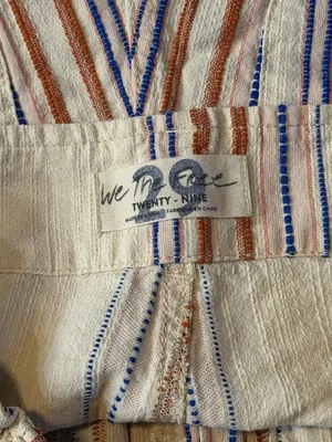 We The Free by Free People 29 Raw Hem Striped High-Rise Shorts Style OB1174405 thumbnail 3