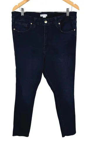 Good American Jeans Dark Wash Denim 15 Curvy‎ Fit Skinny Leg Scandi Girl Stretch thumbnail 1