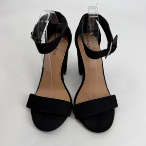 Torrid Womens Black Faux Suede Ankle Strap Block Heel‎ Sandals 8.5W thumbnail 2