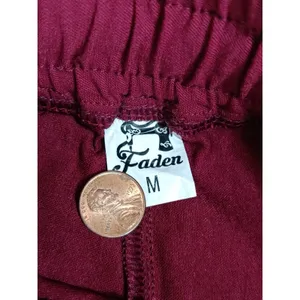 Faden Women’s Cargo Jogger Pants Burgundy Size Medium thumbnail 3