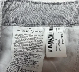 Zara Women’s Gray Cropped Straight Leg Jeans Size 8 Raw Hem High Rise Cotton thumbnail 5