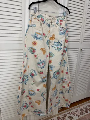 Free people Eden Printed Slouch Jeans thumbnail 6