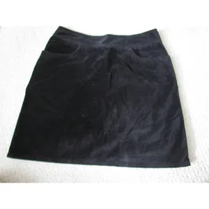 American Eagle Corduroy Mini Skirt Size‎ 12 Black Vintage Y2K Grunge Casual thumbnail 2