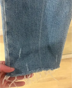 Abercrombie Jeans Curve Love Ankle Straight Ultra High-Rise thumbnail 3
