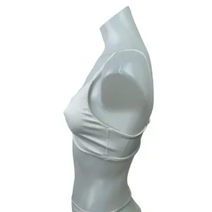 Gymshark Elevate White Twist Front Workout Activewear Bra Bralette Crop Top Sz S thumbnail 2