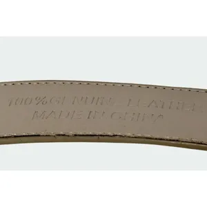 Falari Automatic Ratchet Belt Size Medium‎ Adjustable Buckle Gray Leather Strap thumbnail 10
