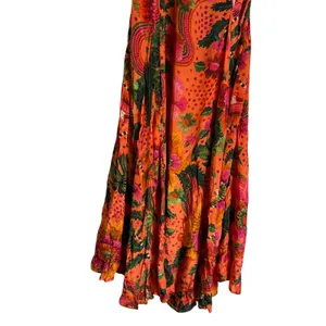 Farm Rio Blooming Garden Floral Print One Shoulder Cut Out Cocktail Maxi Dress M thumbnail 10