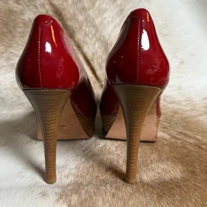 Pour La Victoire Platform Peep‎ Toe Pumps Size 7.5 B88 thumbnail 11