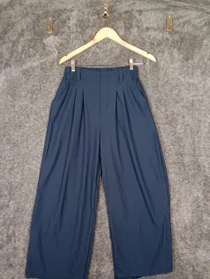Halara Flex High Waisted Pocket Wide Leg Waffle Work Pants Harbor Ink Womens S/P thumbnail 4