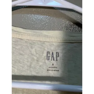 Gap Women's Sz Small Tank Top Crewneck Soft Pale Butter Yellow Semi-Sheer Cotton thumbnail 8