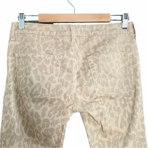Anthropologie Bella Dahl Tan Cream Leopard Print Low Rise Chino Women’s Size 28 thumbnail 5