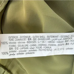Zara Olive Green Satin Halter Mini Dress Ruched Open Back Cocktail Size Medium thumbnail 4