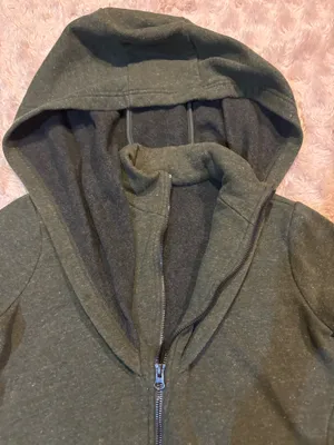 Alo Yoga Hooded Zip up Sweatshirt Size Small Green thumbnail 3