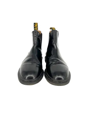 Dr. Martens Graeme II Black Gloss Chelsea Boots Leather Unisex Womens 10 Mens 8 thumbnail 4