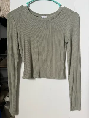 Garage Long Sleeve Ribbed Top thumbnail 1