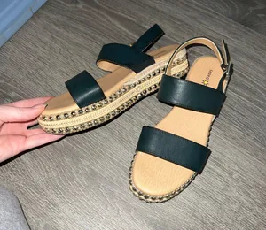 platform sandals Gold Size 6.5 thumbnail 1