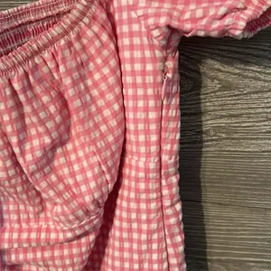 ZARA PINK GINGHAM DRESS size large thumbnail 3