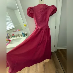 40s tafetta sweetheart maxi dress thumbnail 4
