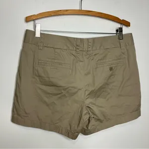 J. Crew 100% cotton chino‎ broken in khaki shorts size 10 thumbnail 4