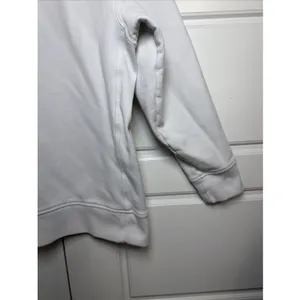 Athleta Quarter Zip Sweatshirt Womens XS Light Gray Cotton Blend Pullover Pocket thumbnail 12