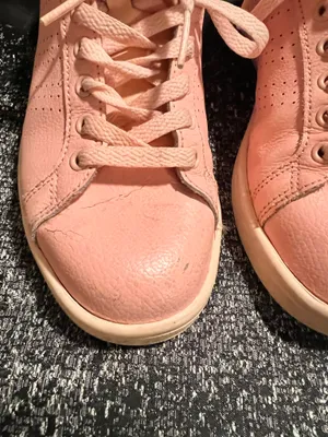 Womens sz7 Adidas Cloudfoam Advantage Pink Low Top Tennis Shoes thumbnail 10