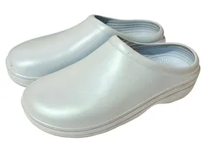 Totes Everywear Iridescent Blue‎ Women's Clog Rubber Size 10 Slip on Mule thumbnail 1