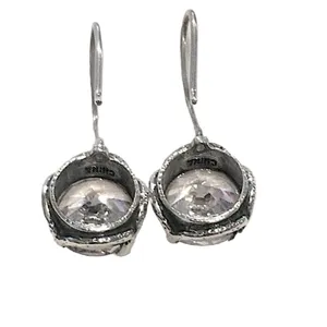SILPADA Sterling Silver Faceted Round Cut Cubic Zirconia Center Stage Earrings thumbnail 10
