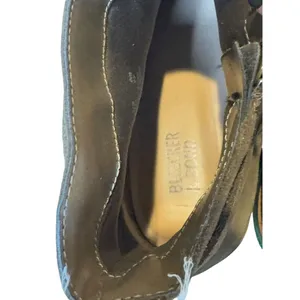 Bleecker and‎ Bond Kelsey Tan Leather Suede Buckle Strap Ankle Booties Size 10 M thumbnail 6