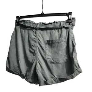 Aerie Olive Green Paper Bag Waist Shorts Casual Summer Comfort‎ XS thumbnail 2