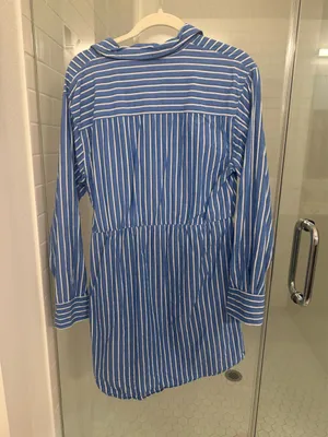 Steve Madden Blue and White Striped Dress thumbnail 4