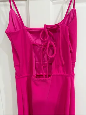 Fuchsia Spaghetti-Strap Bodycon Dress - Windsor XS thumbnail 4