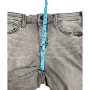 Pilcro (Anthropologie) Gray Mid-Rise‎ Skinny Jeans thumbnail 4