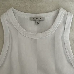 Papaya Cropped Racerback Tank thumbnail 2