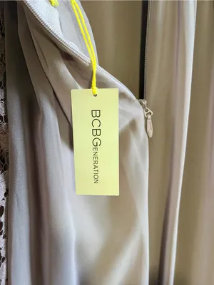 BCBGeneration light lavender Lace-Panel Maxi Dress in Pale Blush thumbnail 7