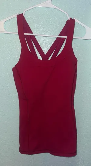 Maroon Lululemon Tank Top thumbnail 1