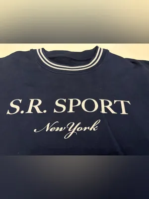 Sporty & Rich SR Sport crew navy white XL Terry thumbnail 4