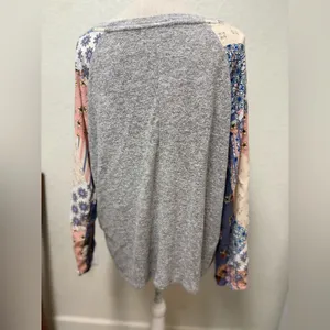 FREEBIRD Heather Gray Knit Top Size XL thumbnail 12